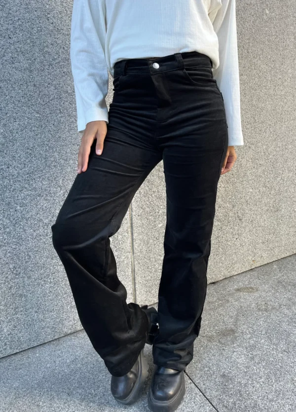 Pantalón Pana Negro